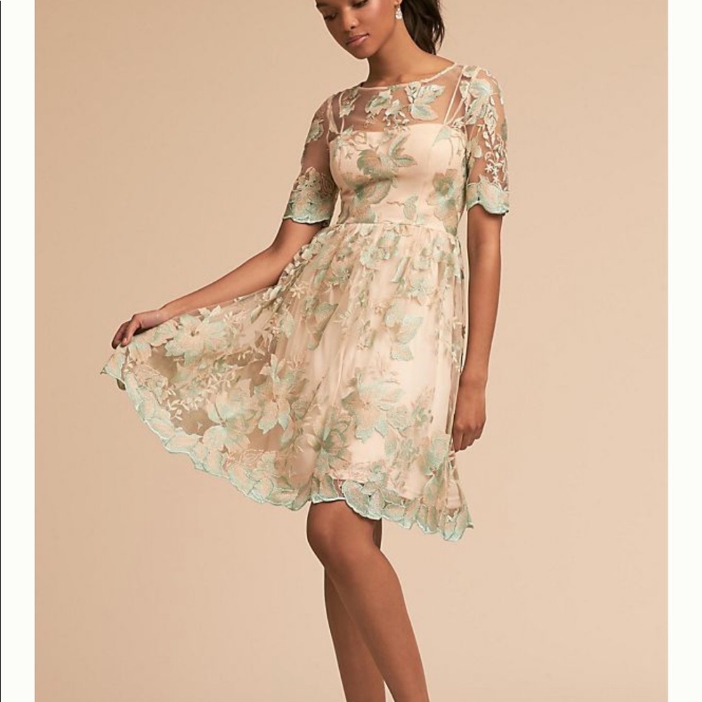 Anthropologie BHLDN Nadine Dress Adrianna Papell